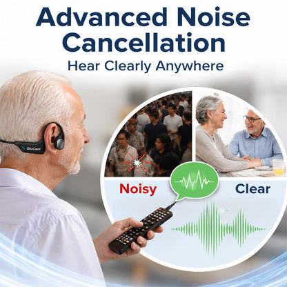 🔥 Final 2 Hours : Only Limited Stock Left🏆GluCent®  Bone Conduction Smart Hearing Headphones (Mayo Clinic Recommended)