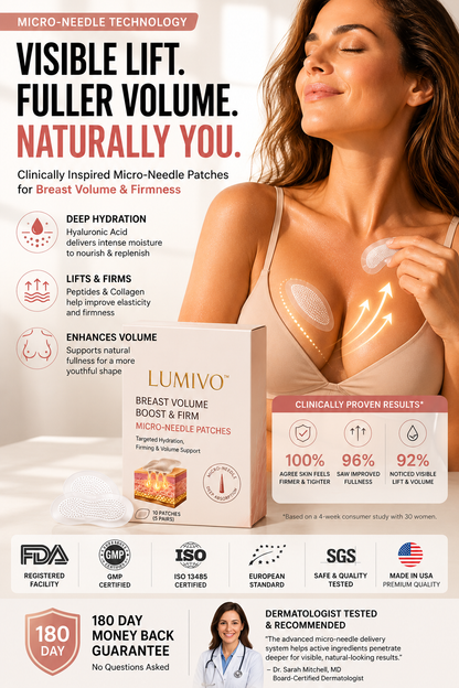 LUMIVO™ Targeted Breast Enhancement Advanced Nano Microneedle Patch