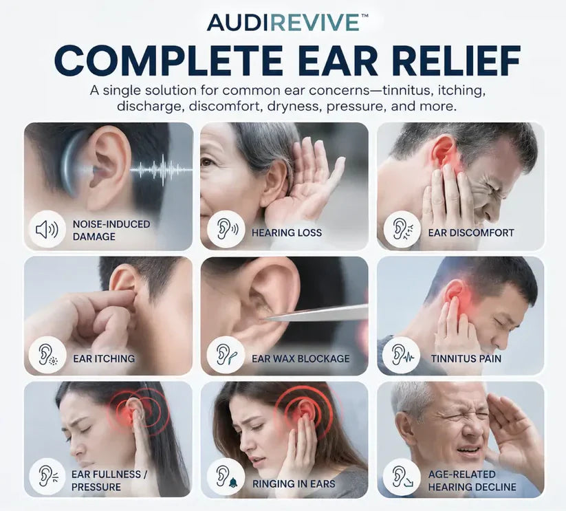 AUDIREVIVE™ HEARING REPAIR MICRONEEDLE PATCHES ✅ Targets Hearing Loss, Tinnitus, Ear Infections, Balance Disorders, and Age-Related Ear Degeneration.