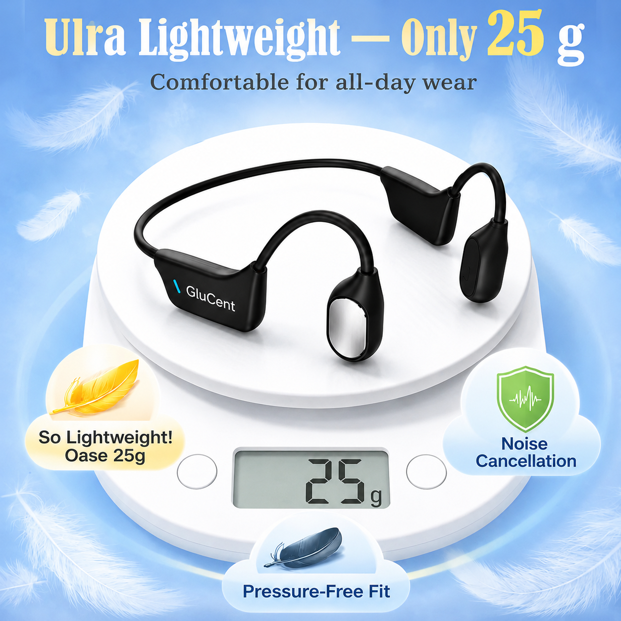 🔥 Final 2 Hours : Only Limited Stock Left🏆GluCent®  Bone Conduction Smart Hearing Headphones (Mayo Clinic Recommended)